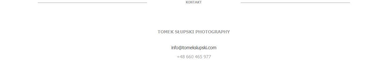 dane kontaktowe w stopce strony stopka strony internetowej